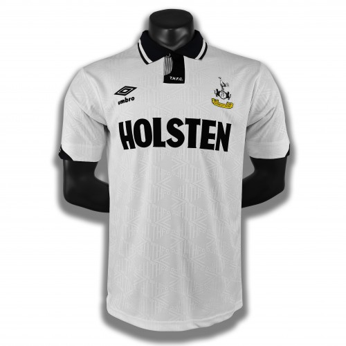 Tottenham Hotspur Fodboldtrøjer Retro Hjemmebanesæt 1990 Kort ærmer Tottenham Hotspur Fodboldtrøjer Retro Hjemmebanesæt 1990 Kort ærmer